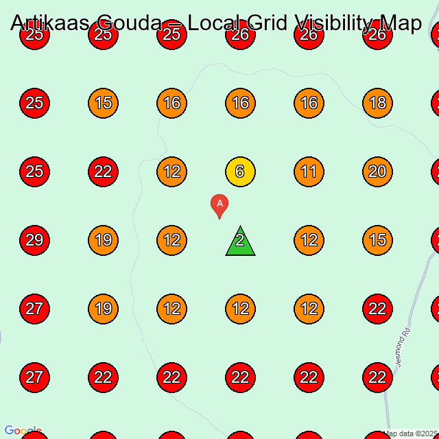 Artikaas Gouda GeoGrid visibility map for Toy And Game Manufacturer in None